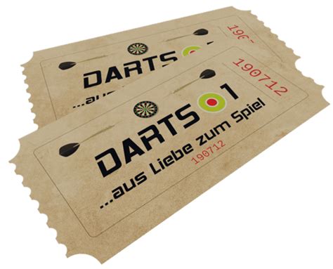 darts tickets